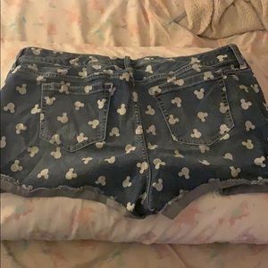 Disney Mickey Mouse Torrid Denim Shorts